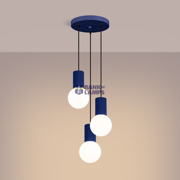 Pendant lamp HALO 3P ultramarine image 11