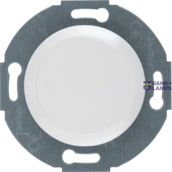 Blank plate without expansion clamps, Series 1930/Glass, polar white image 1