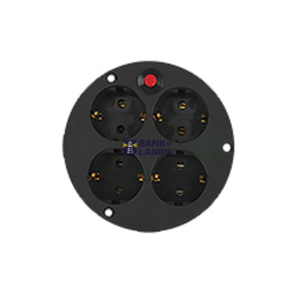 GDPSN - Extension cord socket  SCHUCO 4x220V+ thermal switch image 1