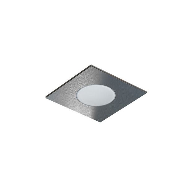 PANLUX LED lamp SQUARE 5W 400lm 4000K silver brushed IP65 image 1