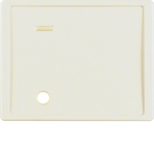 Centre plate for pullcord push-button, lens, arsys, white glossy image 1