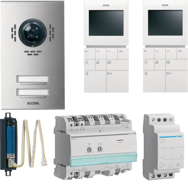 VSA-2EM VideoSet 2 Participants Surface Mounted 2D Video Stainless Steel ESTA/BVF-510 image 1