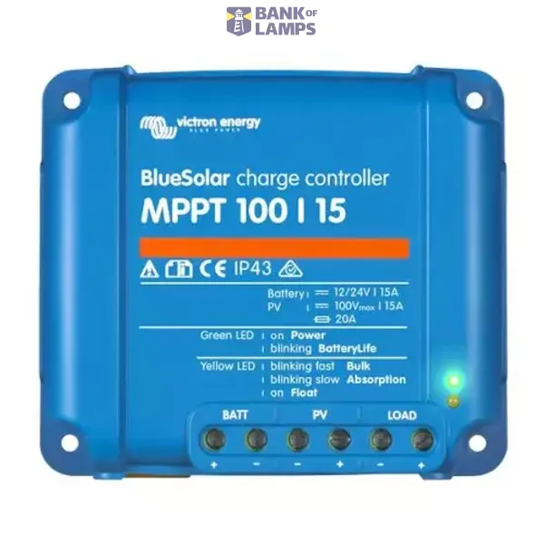 Victron Energy Solar charge controllers BlueSolar MPPT 100/15 Retail image 1