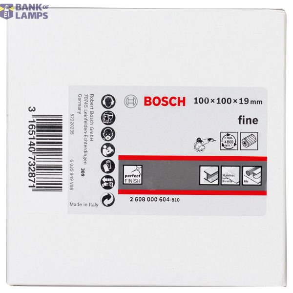 Flap sanding wheel with fleece 19 mm, fine, 100 mm, 100 mm image 2