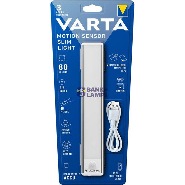 VARTA 17624 Motion Sensor Slim Light BL1 image 1