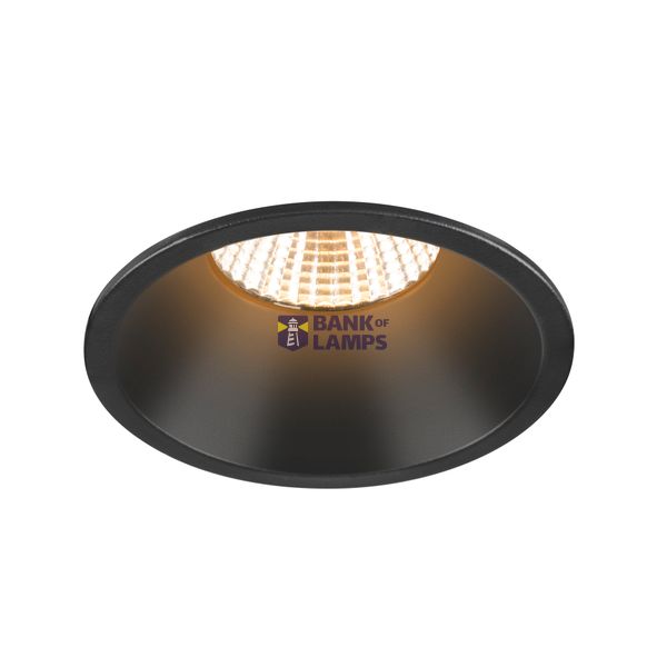 NEW TRIA® 75, ceiling installation ring, recessed, D: 8.2 H: 4.3 cm, IP 20, black image 2
