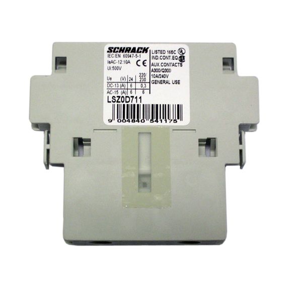 Aux. Cont.block, sidemounted for s. 0-12,1 NO+1NC,1st pos. image 2