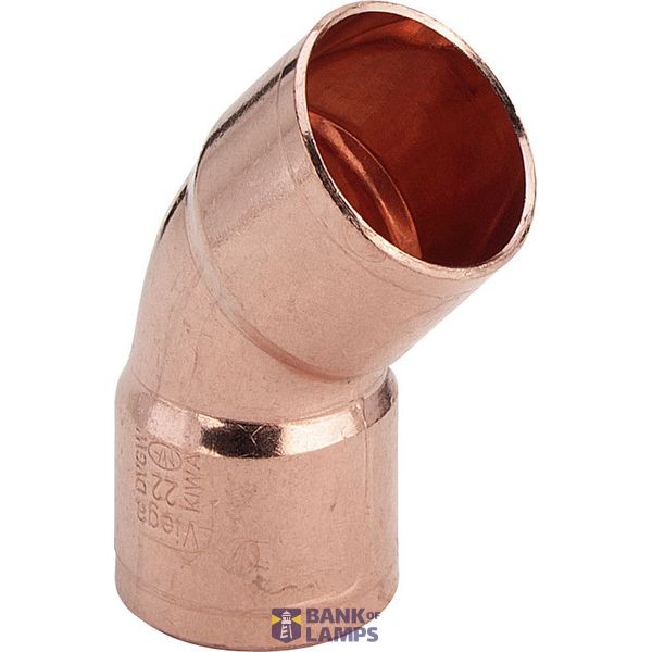 Copper elbow 45˚ 12 image 1