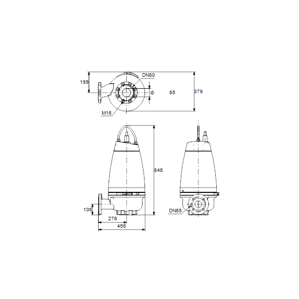 Submersible wastewater pump SEV.65.65.40.2.51D image 2