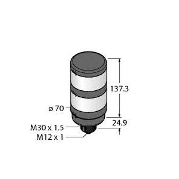 LED Signal Light Modular Signal Tower   TL70GRQ image 1