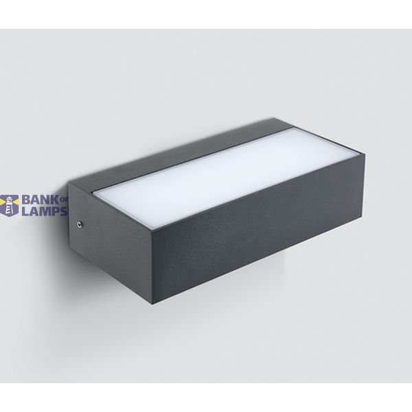 ANTHRACITE WALL LIGHT 2x4,5W WW IP54 230v image 1
