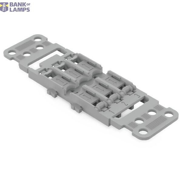 Mounting carrier with strain relief 3-way for inline splicing connecto image 1