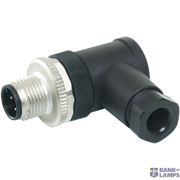 M12 male 90° A-cod. screw terminal 8-pol., max. 0.5mm², 6 - 8mm image 2