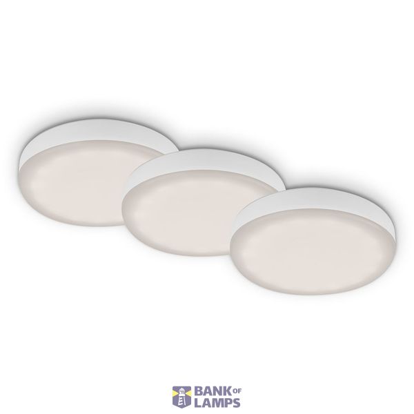 frameless LED-downlights, set of 3, white, 3xLED-platine/3W image 1