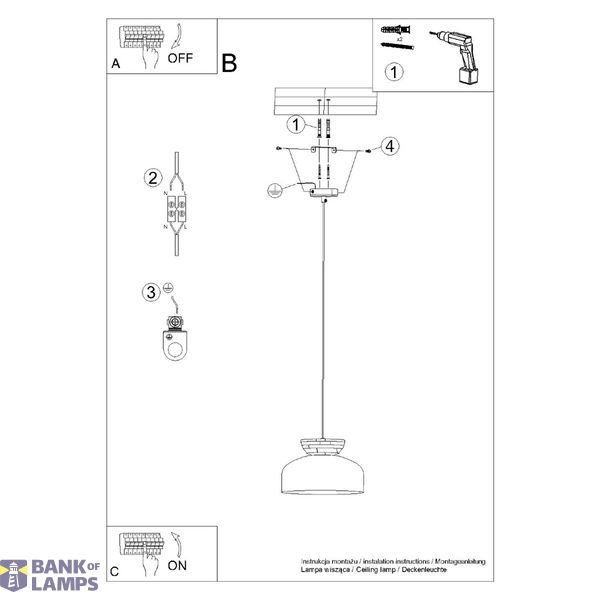 Pendant lamp MARION white image 6