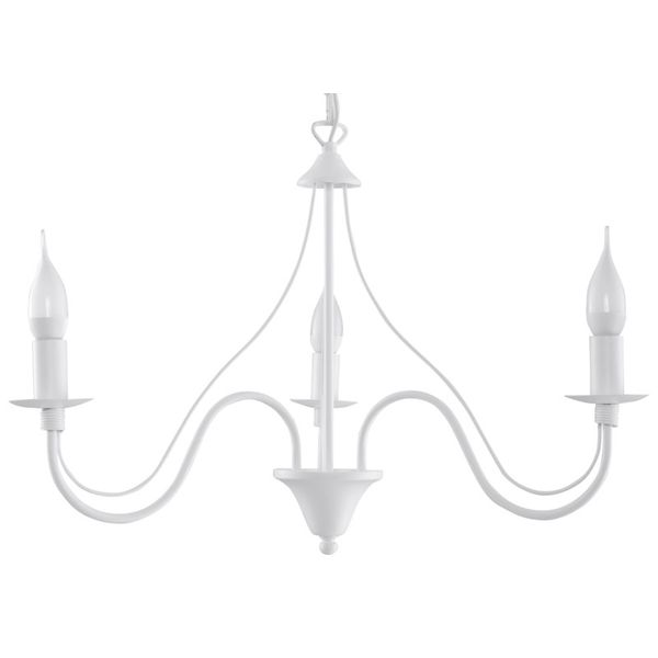 MINERVA CHANDELIER 3 WHITE E14 3X40W IP20 image 1