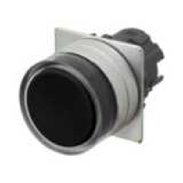 Pushbutton A22NZ 22 dia., bezel brushed metal, full guard, momentary, A2270114M image 2