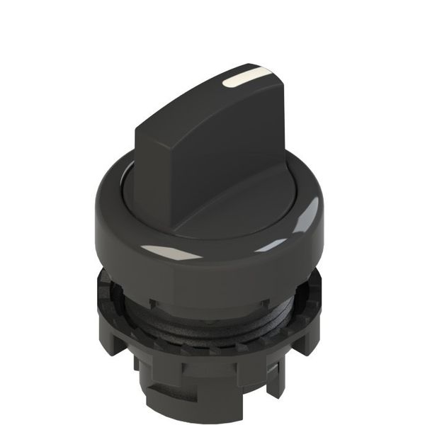 Short handle selector, 3 positions black with marking image 1