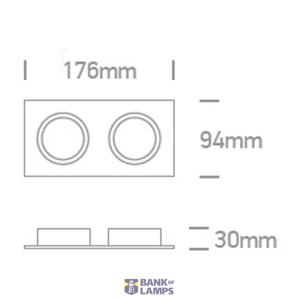 WHITE GU10 2x10W image 3