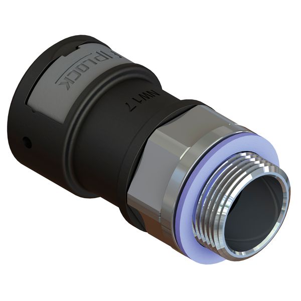 ASPA-23M32SB-13 zwart  Wartel metal. M-schroefdraad draaib lang image 1