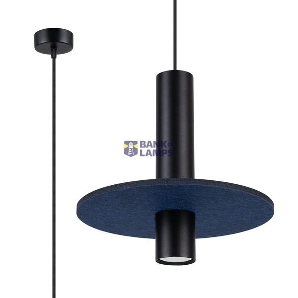 Pendant lamp PELTA 1 black/navy image 2