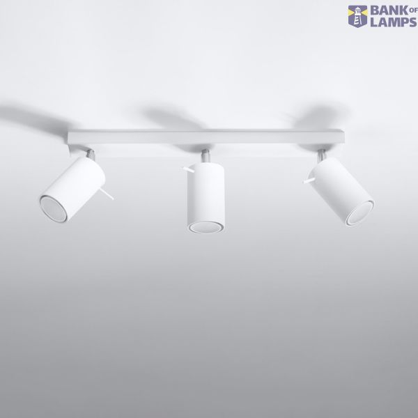 RING CEILING LAMP 3L WHITE GU10 3X40W IP20 image 4