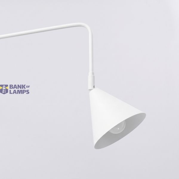 Wall lamp NOX 1 white with a switch image 5