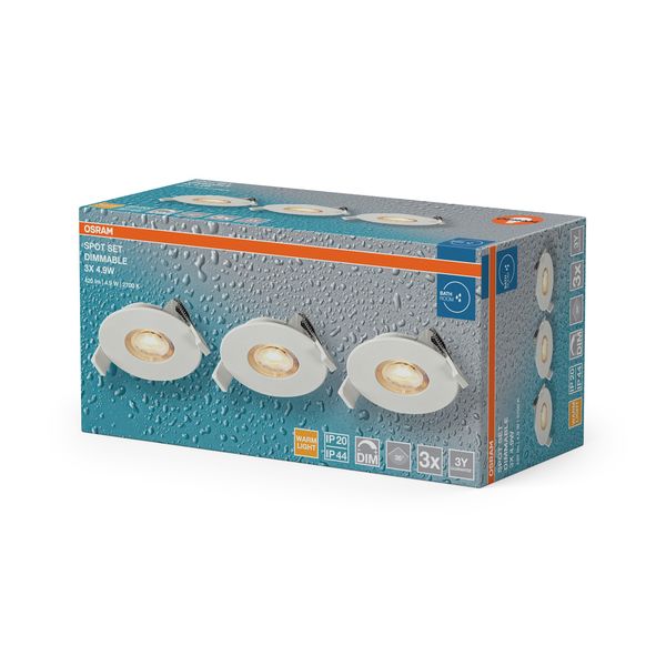 SPOT SET 4.9W 827 DIM IP44 WT FS3 OSRAM image 2