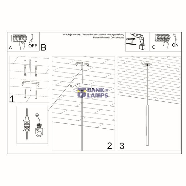 HANGING LAMP PASTELO 1 WHITE G9 1X40W IP20 image 7