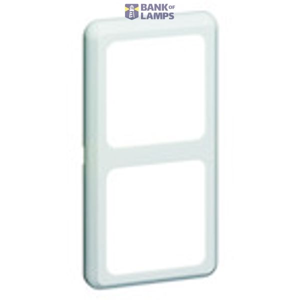 Compacta cover frame 2-way 60x113 mm, chrome image 1