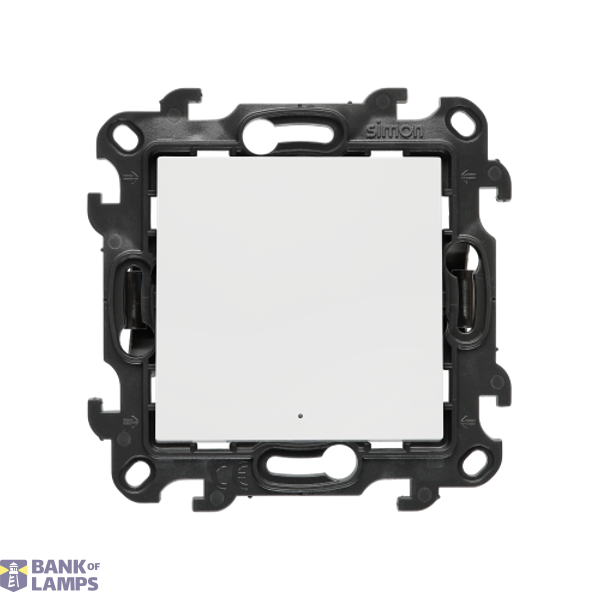 Two-way switch with LED illumination without pictogram, (module), Simon 24, IP20/IP44, 10AX, white image 1