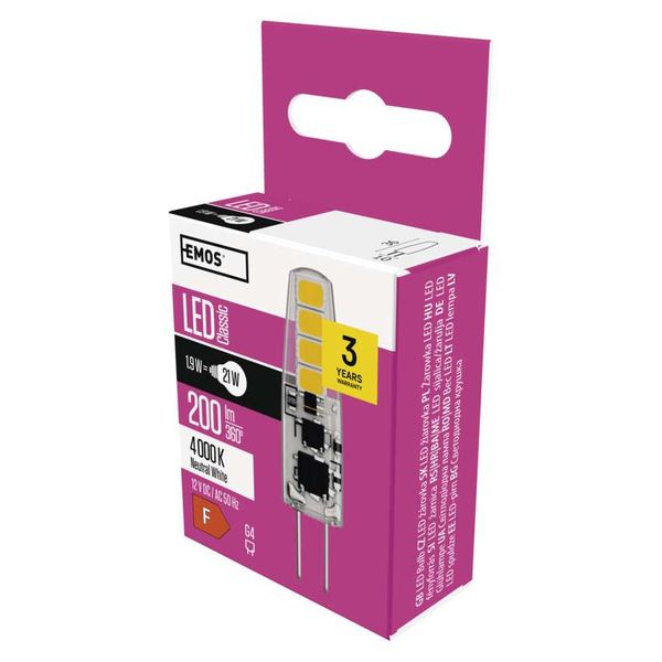 LED Bulb Classic JC / G4 / 1.9 W (21 W) / 200 lm / neutral white image 1
