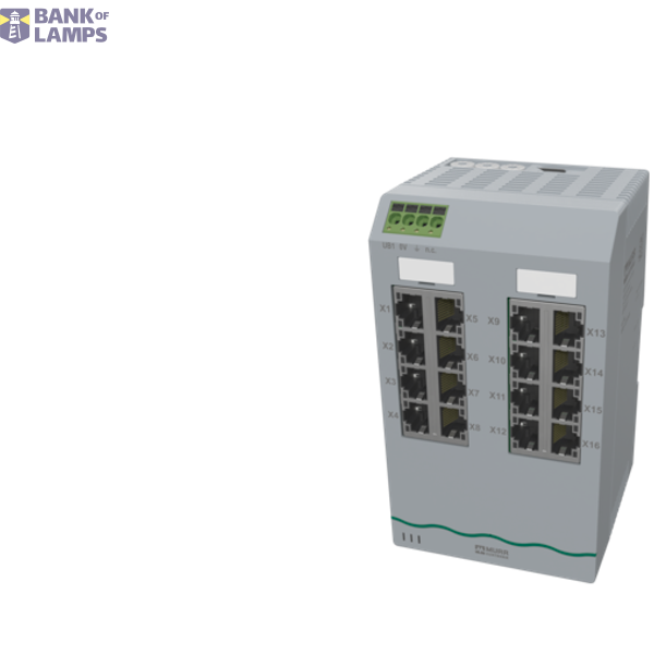 Xelity 16TX managed switch 16 port 1000Mbit IP20 image 2