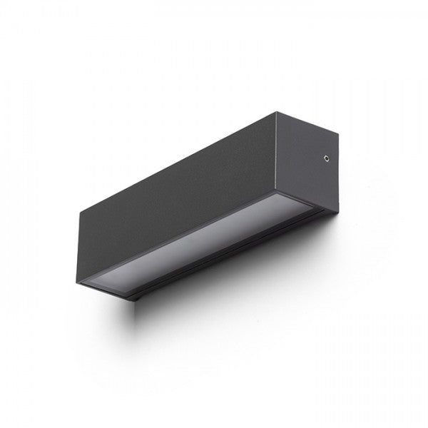 CAMARGUE wall anthracite grey satinated glass 230V LED 6W IP65 3000K image 1