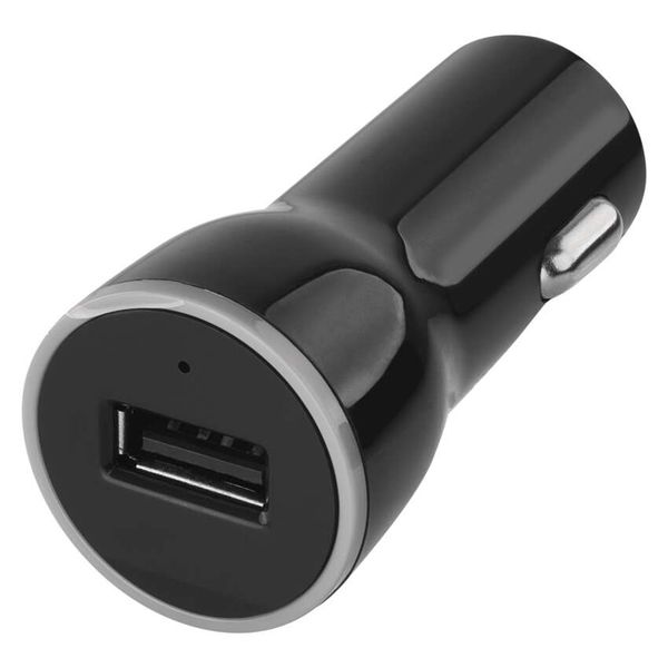 USB car adapter 2.1A + micro USB cable + USB-C adapter image 1