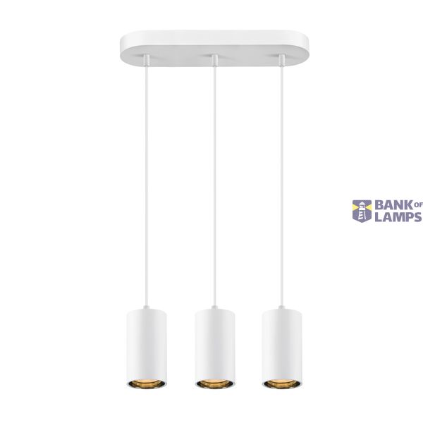 ASTO TUBE, pendant light, GU10, pendant length 250 cm, 3x max. 10 W, white image 3