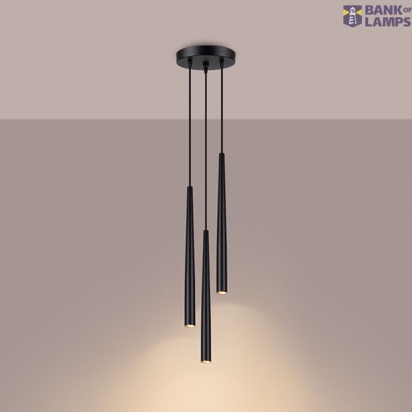 HANGING LAMP BLISS 3P BLACK 3XG9 image 5
