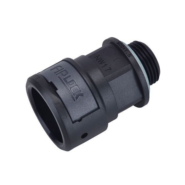 ASPA-29M40PB zwart  Kunstst. wartel met kunst. M.draad image 1