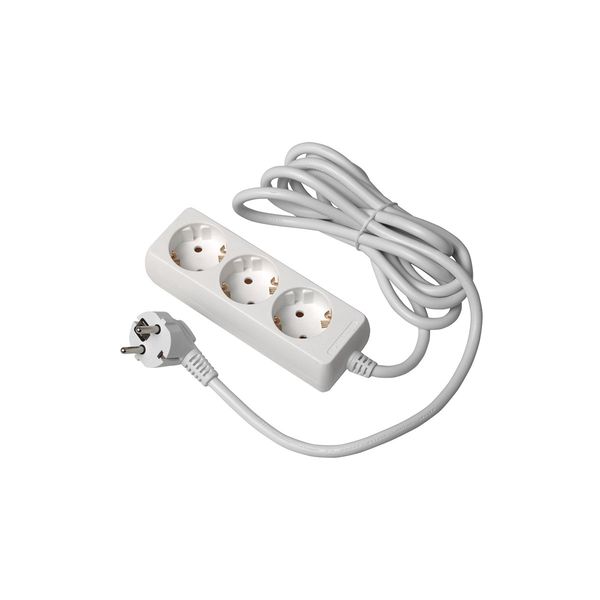 Extension cord schuko 3 sockets, 5 m image 1