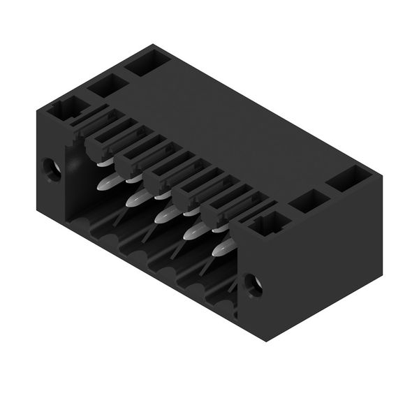 PCB plug-in connector, male header, Flange, THT solder connection, 3.50 mm, Number of poles: 12, 90°, Solder pin length (l): 3.5 mm, tinned, black, Box image 2