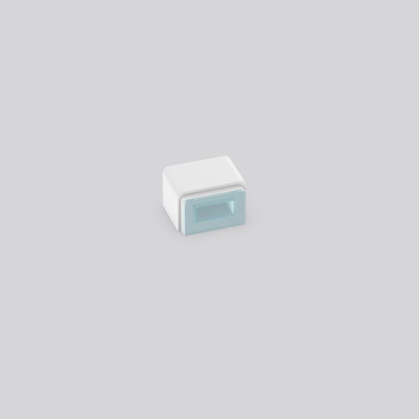 End cap L 15 B 19 H 12 colour: white image 2