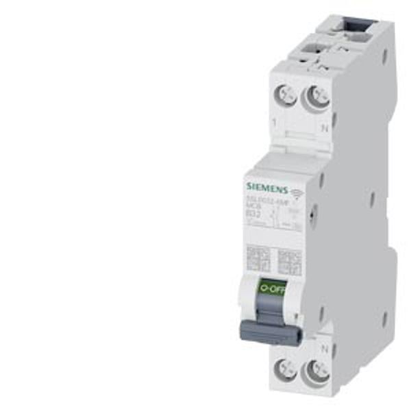 Miniature Circuit Breaker Measuring RCM / EM Communication AC 230V 6kA, 1+N pole, B, 32A image 1