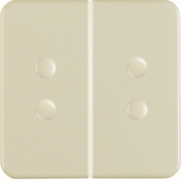 Rocker 2gang, splash-proteced flush-mtd IP44, white glossy image 1