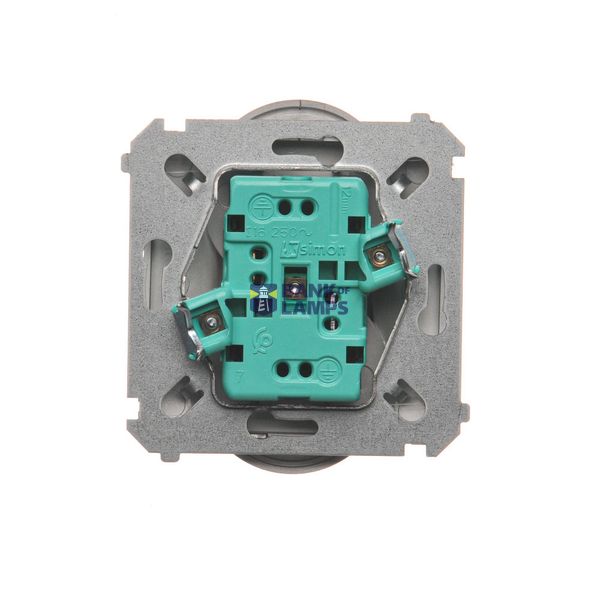 Triple push button, (module), 10AX, quick connection, Inox, metallized image 1
