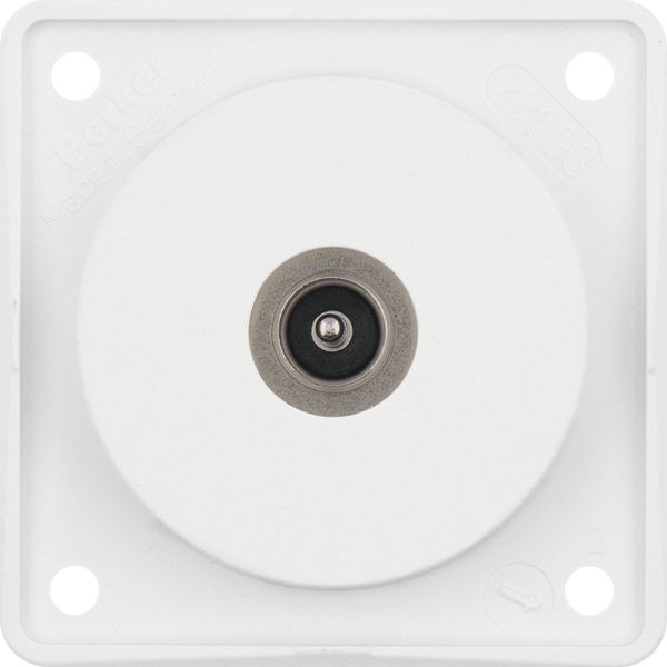 Integro Inserts- Aerial Connector Box TV, Solder Connection, Polar Whi image 1