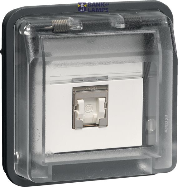 Data connector Cat 6. 1-v, W.1, grey image 1