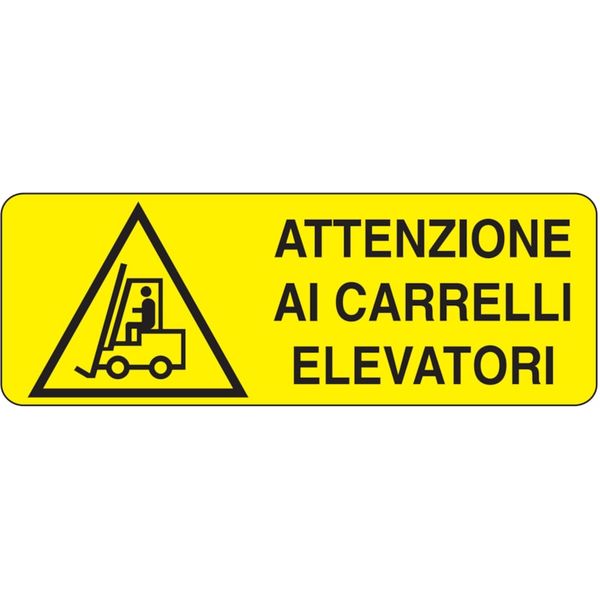 Rectangular danger sign - 350 x 125 mm image 1