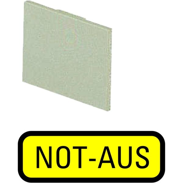 199SQ25 Insert label, yellow, emergency switching off image 6
