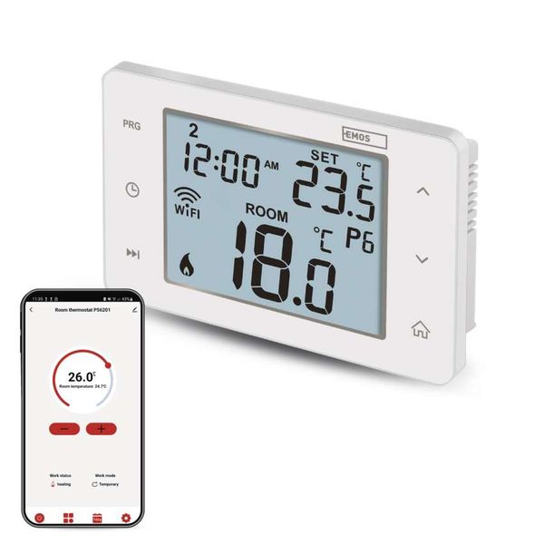 Room programmable wired WiFi GoSmart thermostat P56201 image 1