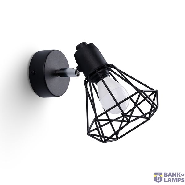 WALL LAMP ARTEMIS 1 BLACK E14 1X40 IP20 image 2